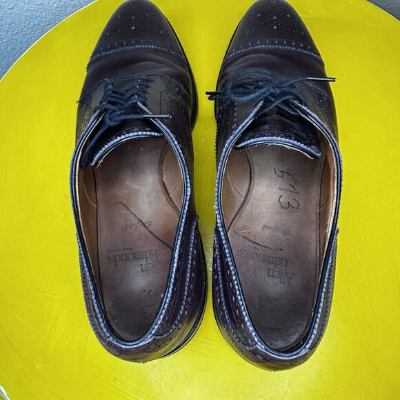 Allen Edmonds Sanford Burgundy Cap-Toe Derby size 10 B Mens Dress Shoes main image 7